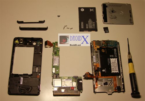 Motorola Droid X gets torn apart