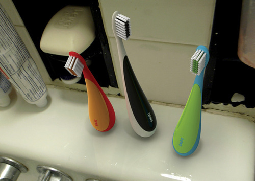 Self-standing toothbrush