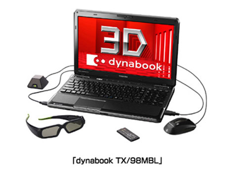 Toshiba unveils 3D Dynabook TX/98MBL notebook