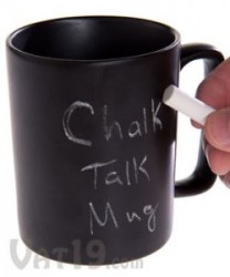 Chalkboard Coffee Mug lets you leave messages