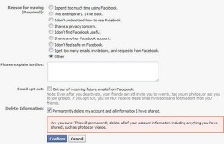 Facebook trys easy delete option