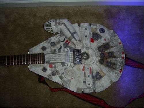 Millennium Falcon Guitar rocks the Cantina