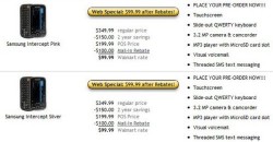 Samsung Intercept now available for pre-order