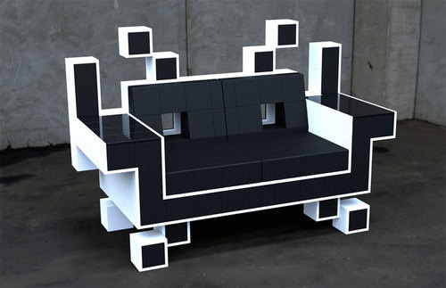 Space Invaders Couch Looks Uncomfortable Slipperybrick Com