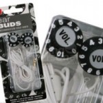 Volume Knob earphones keep your music retro