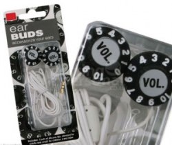 Volume Knob earphones keep your music retro