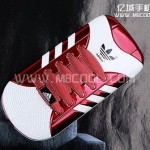 Clamshell phone that looks like an Adidas sneaker