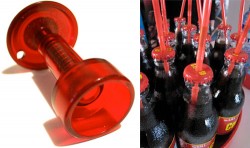 BottleBob Bottle Cap Punch creates a straw hole