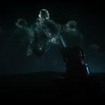 Giant Robot Arm Creates Halo: Reach Light Sculpture