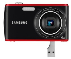 Samsung 12.2MP PL90 point and shoot with built-in USB plug