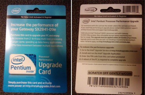 Intel wants to charge $50 to upgrade CPU performance