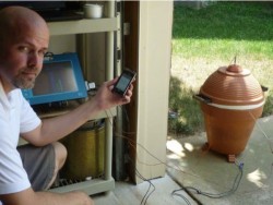 Meat smoker texts you when your meat is done