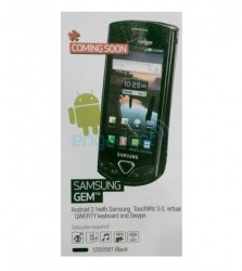 Best Buy guide lists Samsung's Android-based Gem handset