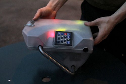 GPS-enabled bike lock
