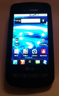 Verizon LG Vortex spotted with Android 2.2 and Microsoft Bing