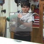 Father and son build Samus arm cannon for Halloween