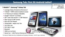 T-Mobile version of Samsung Galaxy Tab to cost $399?