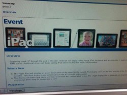 iPad arriving in Walmart stores starting next week?