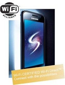 Samsung Galaxy S first smartphone to be Wi-Fi Direct certified