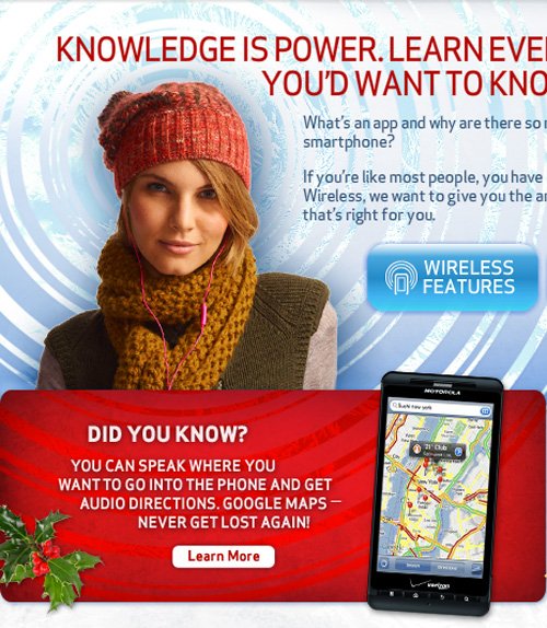 Verizon pastes iPhone map screen on Droid X ad