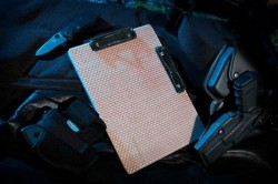 Bulletproof Clipboards protect your documents from gunfire