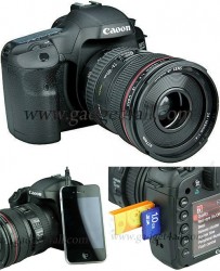 The Caoon DSLR, MP3 player, speaker