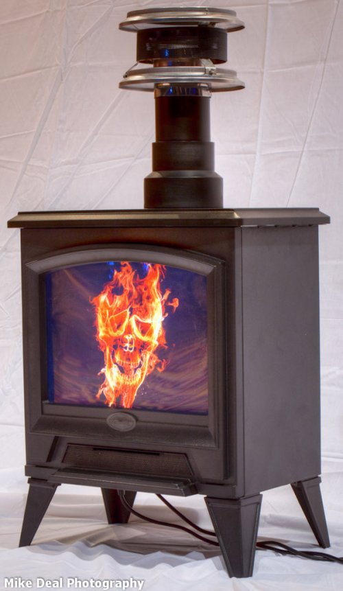 Fireplace computer casemod