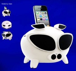Cool iPig Motion-Sensing iPhone, iPod Speaker Dock