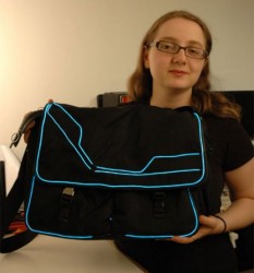 DIY Tron messenger bag