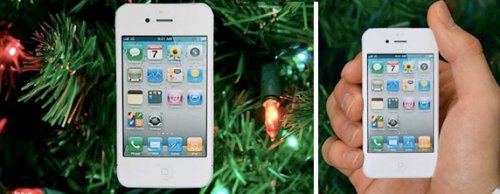 White iPhone 4 Ornament