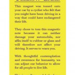 Car almost run you over? Throw these cards at reckless drivers