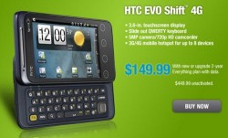RadioShack offering HTC EVO Shift 4G in stores