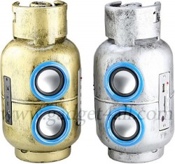 Gas Tank USB Speaker with MP3 Player and Radio