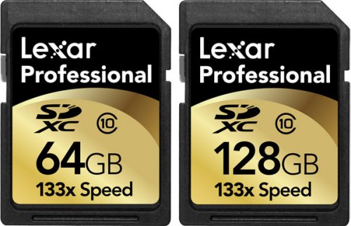 Lexar 64GB and 128GB Class 10 SDXC cards