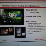 BlackBerry PlayBook 16GB for $499 at Office Depot