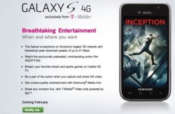 T-Mobile announces the Samsung Galaxy S 4G
