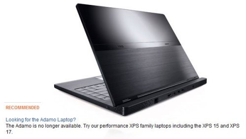 Dell discontinues Adamo laptop