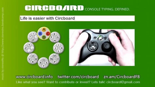CircBoard is a great way to type on an Xbox