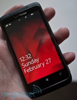 HTC Trophy spotted sporting Verizon logo