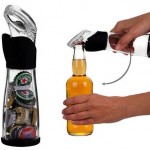 Cap Storing Bottle opener keeps caps off your floor