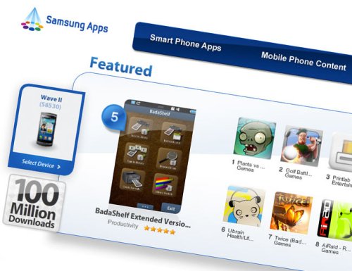 Samsung’s App Store Surpasses 100 Million Downloads