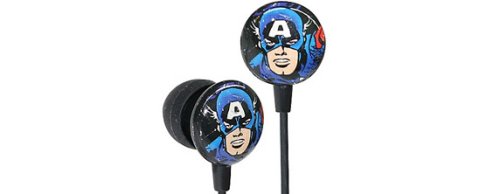 Earbud Style Captain America Headphones