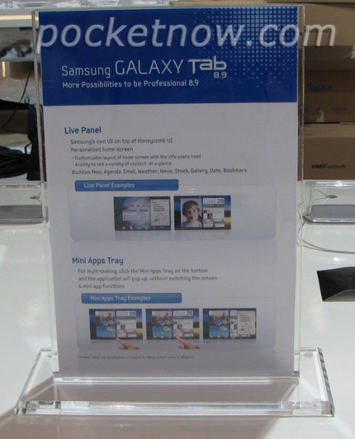 Samsung Galaxy Tab 8.9 revealed