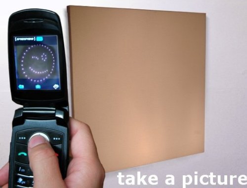 Infrared paintings visible only with a digital camera