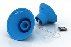 Trembo Trunks amplify your earbuds while using no power