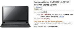 Samsung's 11.6-inch Series 9 available for pre-order at Amazon