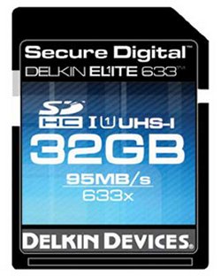 Delkin 633x Ultrafast SDHC Memory Cards