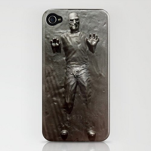 Steve Jobs trapped inside Carbonite iPhone Case