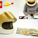 Lego helmet reads comics for you