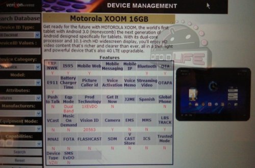 Verizon preparing a 16GB Motorola XOOM with 4G LTE?
